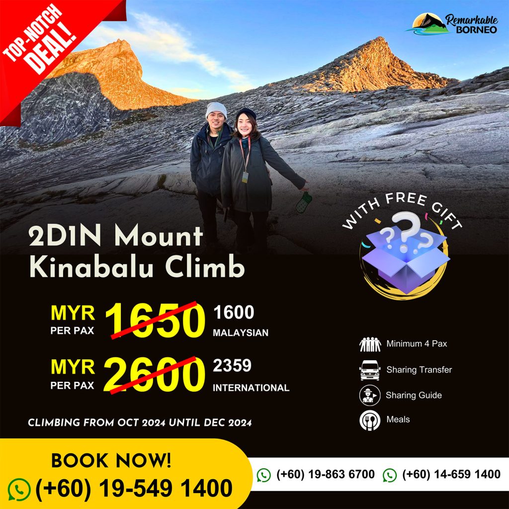 Mt Kinabalu Promo-Oct 2024 until Dec 2024